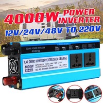 차량용 인버터 인버트 4usb solar power 자동차 인버터 3000w 인버터, 3000w-12v에서 220으로
