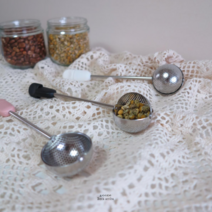 차 거름망 스텐 티볼 티스트레이너 티 인퓨저, 블랙1p+핑크1p+화이트1p 3set