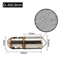 오토바이 배기 머플러 부품 ZS MOTOS 51mm 60mm 입구 입구 배기 머플러, 협력사, D-A50.8