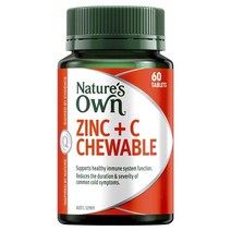 NZ 직구 네이쳐스 오운 Zinc 아연 + DF C Chewable 60tab 1PACK, 수량, 상세참조