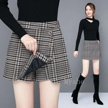 [Myshe]여성 모직 치마바지 가을 겨울 치마바 cc6 S100721