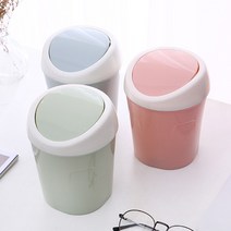 도매팜 미니 귀여운 쓰레기통 화장실 사무실 탁상, 1개, 핑크