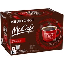 맥카페 프리미엄 미디엄 로스트 아라비카 커피캡슐 K-컵, 9.75g, 12개
