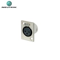 뉴트릭 NC3FP-1 매입형 XLR(Female)타입 직사각형 납땜용 커넥터