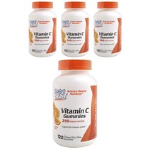 닥터스베스트 비타민 C 250mg 오렌지 블리스 구미 비건, 120개입, 4개, 120정