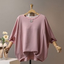모노시크 모리틴 절개 가오리 루즈핏 티셔츠 MNTE429