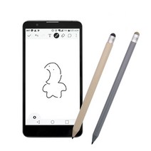 갤럭시S22 울트라 스타일러스 정전식터치펜/연필형, ID640-Gray 원형