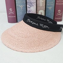 여성썬캡 여자모자 라피아 시원한 여름 여행모자 큰챙