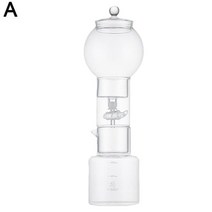 1l 물 드립 커피 메이커 에스프레소 커피 콜드 브루 필터 도구 ice percolator machine reusable dripper pot glass g7k3, 분명한