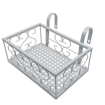 모칸도 베란다 화분걸이대 (직각형 30x20cm) 고리 2개형, 02.화분걸이대(직각형/30x20)_화이트
