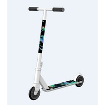 두발킥보드 스턴트스쿠터 묘기 360 수동 초등학생 입문, 아이언 화이트 익스트림 카 스트레이트 암레스트