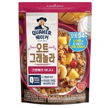 롯데제과 퀘이커 오트그래놀라 크랜베리바나나 350g, 1개