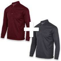 꽃중년 골프티셔츠 긴팔 카라 기모 빅사이즈 1+1