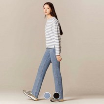 [지오다노] 413552 여 슬림스트레이트 데님 롱버전