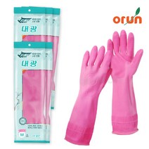 대광 고무장갑 (M)중 빨아쓰는/행주용타올, 대광(M/핑크), 5개