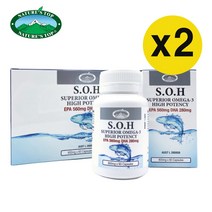 호주 네이쳐스탑 S.O.H 슈페리어 오메가3 EPA DHA 800mg 60캡슐 x 3병세트, 2개