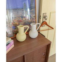 빈티지무드 저그 화병 꽃병 2color, 버터