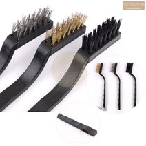 3p 금속 틈새 청소 솔 철 황동 나일론 브러쉬 브러시 칫솔모양 세척솔