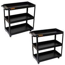 리벤토 3단 이동식 공구함 2개 MTB-720S 공구다이 부품함 걸이대 정리 부속 작업대 정비용 공구대