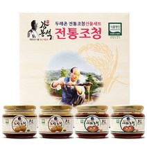 두레촌 명인 호박/사과조청 500gx4개입 선물세트, 없음, 상세설명 참조