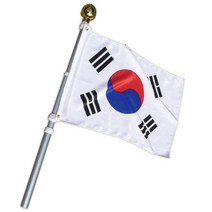 반사광 3단 알루미늄 회전깃대 태극기 세트 90*135cm, 없음, 단품없음