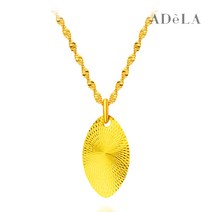 [아델라주얼리]24K 순금 여성 데일리 목걸이 타원형