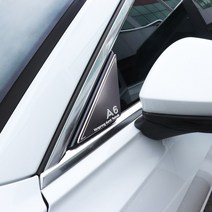 가오 아우디 A6 C8 외부 악세사리 A필러 가드 윈도우 창문 로고 몰딩 튜닝 기스방지 용품, A_ AL 카본 A필러몰딩