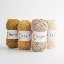 [울클럽]헤이즐실 hazle 100g 아크릴실 울혼방 코바늘 조끼 스웨터 블랭킷 뜨개실, 706 머스타드
