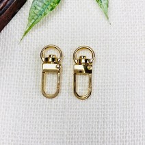 핀쿠션 NEW)10mm 자물통개고리(2개), 골드, 2개