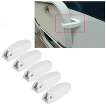 5pcs 도어 캐치 홀더 래치 rv 캠핑카 캠핑카 여행 수하물 자동차 액세서리 흰색 abs 자동차 스타일링, 없음