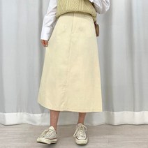 [베이직코디] 라즈 코튼 밴딩 스커트