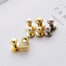 가죽 가방 솔트레지 솔트리지 4 5mm 4color 단추 재료 부자재, 4mm_골드
