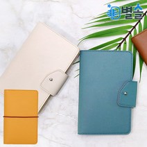 휴대용 통장지갑 통장 정리 파우치 케이스 밴딩 버튼