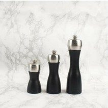 키밍 / 솔트밀 소금갈이 그라인더 소금통 무광 블랙 15cm, 옵션:15cm