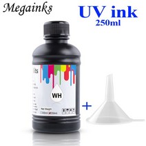 250 소프트 UV 잉크 엡손 T50 1390 1400 1410 1430 1500W L800 L850 L1400 L1800 R270 R280 R290 R300 R330 평판 프린터, [03] 250ML Black