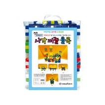국민교육사 사각 퍼즐 블록 50pcs 비닐백형