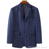 남성용 대형 비즈니스 캐주얼 정장 플러스 사이즈 루즈한 싱글 재킷 봄 가을 얇은 8XL 7XL, 6XL, 파란