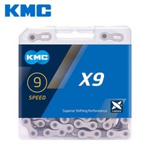 KMC MTB 도로 자전거 체인 8 9 10 1, 중국, X9 실버 그레이