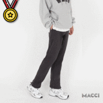 MACCI 남녀공용 기모 츄리닝 추리닝 바지 트레이닝복 겨울 작업복 밴딩 긴 팬츠 빅사이즈