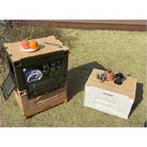 헤이즈 폴딩카트 접이식 캠핑카트 쇼핑카트 캠핑폴딩박스 운반카트 리빙박스 장바구니 웨건 트레일러 핸드카트 구르마 구루마 수레 손수레 정리함 수납박스 캠핑테이블, [추가구매] 전용 우드 받침대