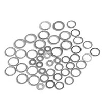 고무오링 패킹 실리콘 오링 고무링 20pcs M6-M26 알루미늄 와셔 가스 켓 플랫 금속 플러그 오일 씰링 링 패, 02 8x12x1mm