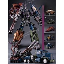 변신로봇 장난감 합금 옵티머스 변신공룡 프라임, 16.5 in 1 헌티안 레오파드