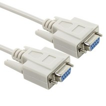 넥시 시리얼 9핀 크로스 케이블 1.8m(F/F)/NX382/DB9(F)타입/Rx Tx 신호를 크로스 전송/NULL MODEM/RS23