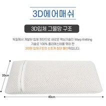 영미네 편백3d 에어매쉬 속베개커버(40cm x 20cm) 1개 배개속커버