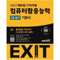 [adp실기] EXIT 컴퓨터활용능력 2급 실기 + 필기 기본서 세트, 에듀윌