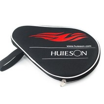 선수용 탁구 Huieson-조롱박 라켓 케이스 옥스포드 배트 휴대용 가방 외부 지퍼 탁구용, [01] Black