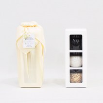[나눔파티] 6형제소금밭 웨딩 고급소금 3종선물세트 답례품, 1세트, 실크보자기미니3종세트(잡곡/미역/천일염)
