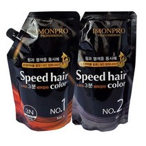 아이몬프로 스피드헤어칼라 염색제 1제 500g + 2제 500g, 1N(블랙 ), 5세트
