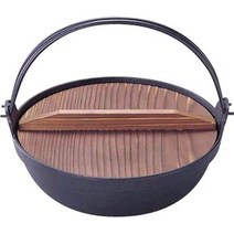 이와츄 Iwachu 깊은 샤브 전골 냄비 6개 사이즈, 블랙, 21cm