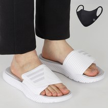 아디다스 국민슬리퍼 알파바운스 슬라이드 2.0 흰회(GY9417) + 비코마스크